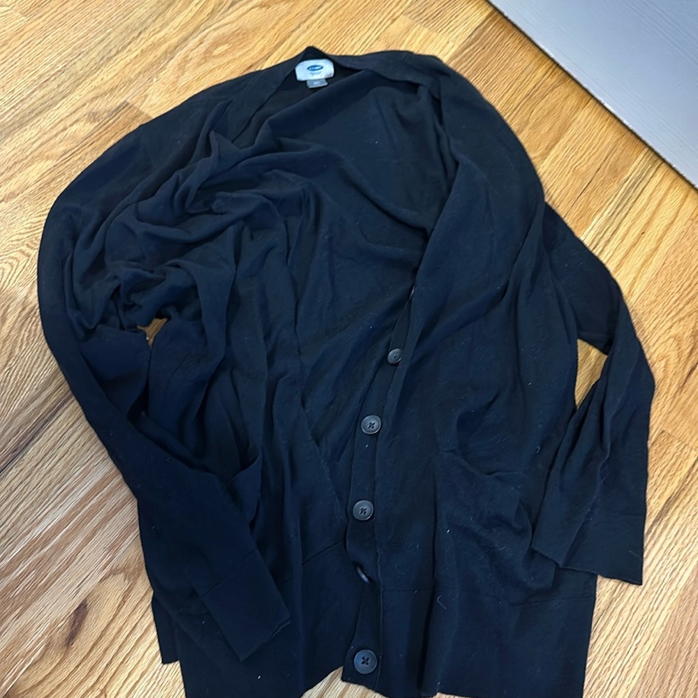 Old Navy black cardigan with buttons XXL